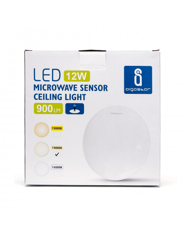 PLAFON 12W CON DETECTOR MOVIMIENTOS...