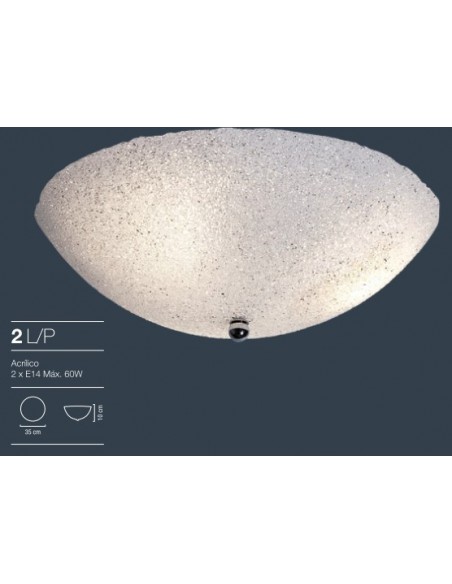 PLAFON FLENSBURG 2LXE14 Ø35X10CM