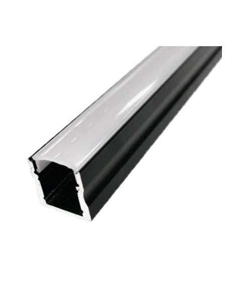 PERFIL NEGRO 2M SUPERFICIE DOBLE ALTO 17X14 5CM