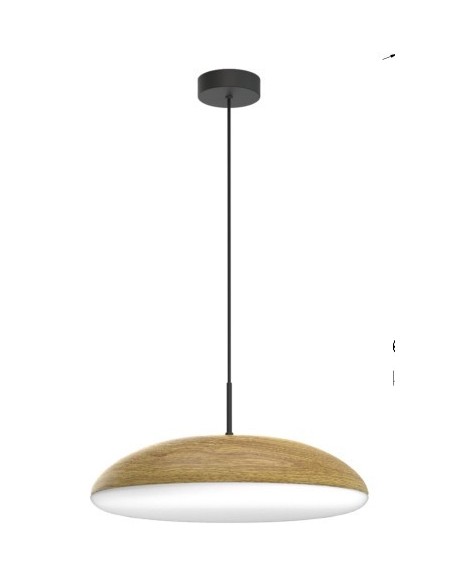 KAZZ * COLGANTE GRANDE MADERA - E27