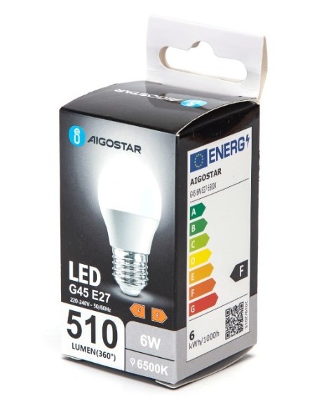 BOMBILLA 6W LED E27 BLANCA...