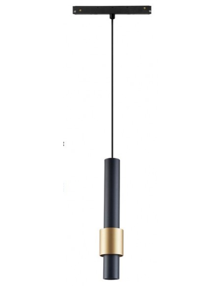 MAGNETO* COLGANTE 7W NEGRO/ORO 3000K TRIAC