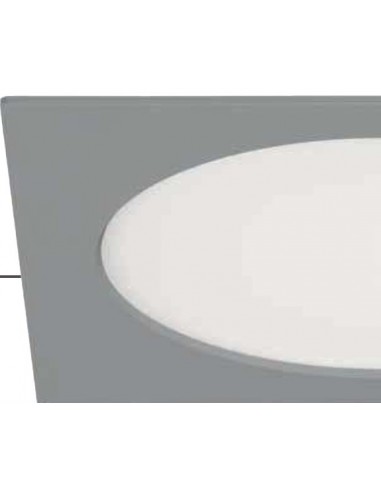 DOWNLIGHT ALUMINIO 24W CUADRADO GRIS 4000ºK