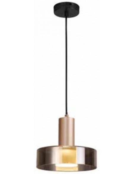 GIN * COLGANTE LED GRANDE -ORO NEGRO GU10