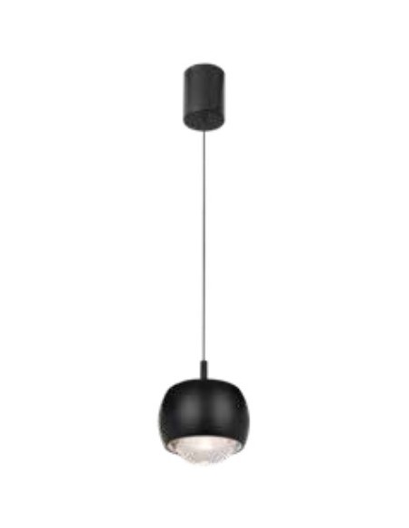 ROLLER COLGANTE CRISTAL NEGRO 12W AJUSTABLE 3000ºK