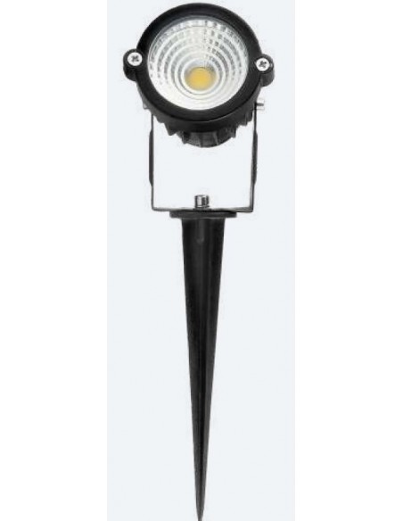 PROYECTOR 5W NEGRO IP65 PIQUETA 3000ºK
