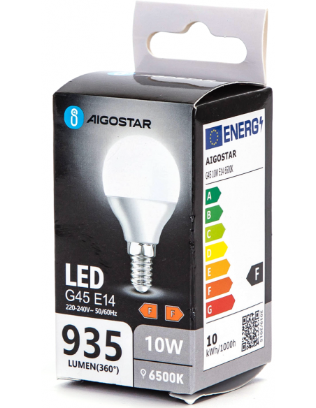 BOMBILLA 10W ESFERICA E14...