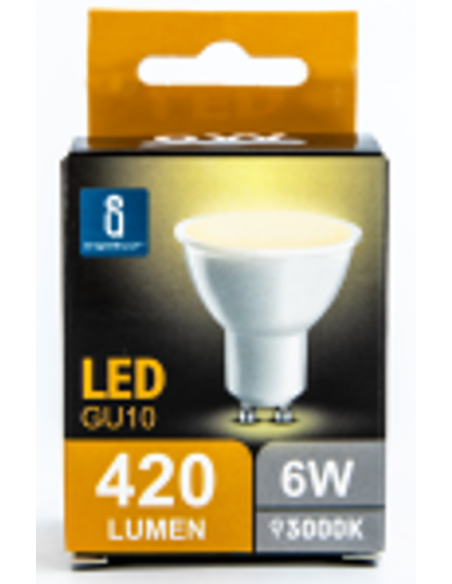BOMBILLA 6W GU10 3000ºK