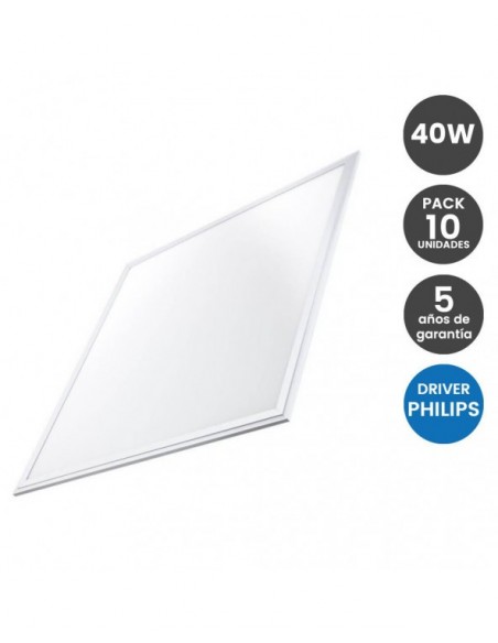 PACK10 PANEL 60x60 40W...