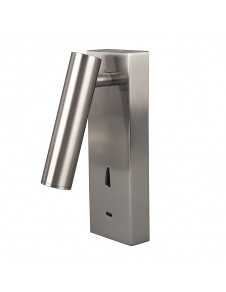 APLIQUE TARIFA II NIQUEL 3W  INTERRUPTOR 3000ºK