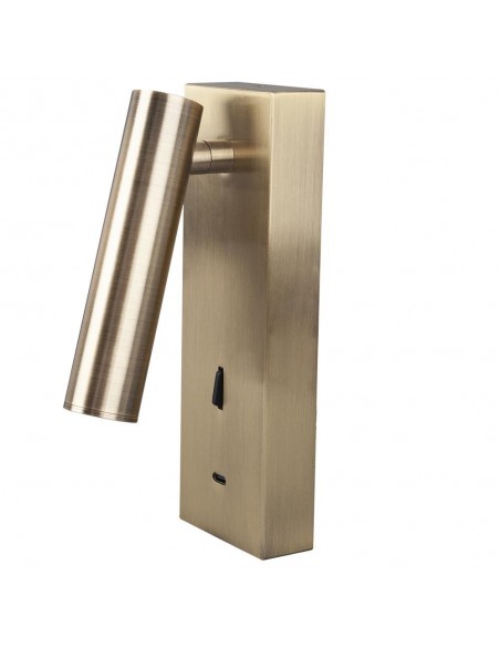 APLIQUE TARIFA II CUERO 3W  INTERRUPTOR 3000ºK