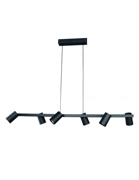 LAMPARA LINEAL 6 LUCES BLANCA GU10