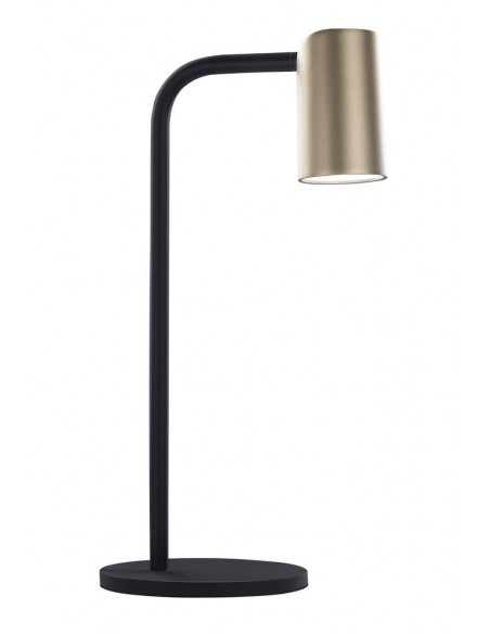 SOBREMESA GU10 NEGRO ORO 36 5CM DE ALTO