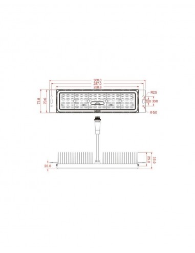 FAROLA VILLA ACERO 50W OSRAM CHIP...
