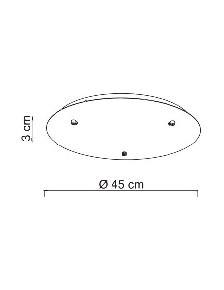 BASE/3L OS BASE LATON CEPILLADO 3 AGUJEROS