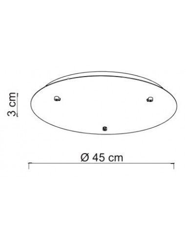 BASE/3L OS BASE LATON CEPILLADO 3 AGUJEROS