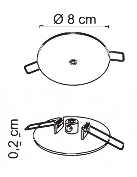 INCASSO BASE 1 LUZ  PINZAS...