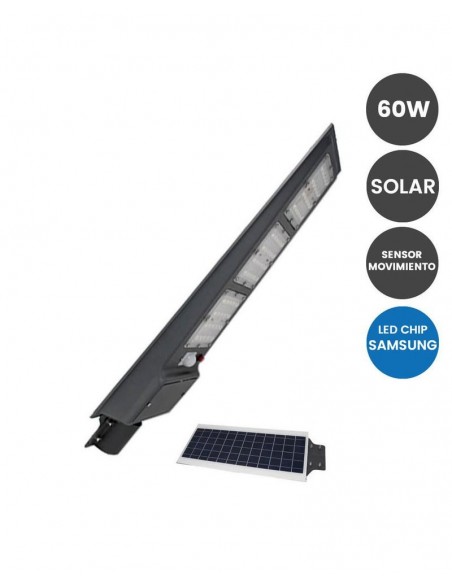 FAROLA SOLAR 60W CHIP SAMSUNG 6000ºK
