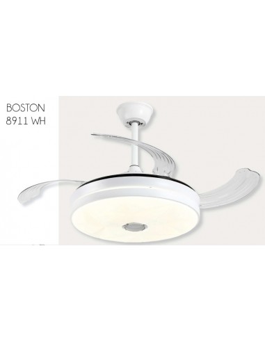 VENTILADOR RETRACTIL BOSTON 4 ASPAS 50cm BLANCO