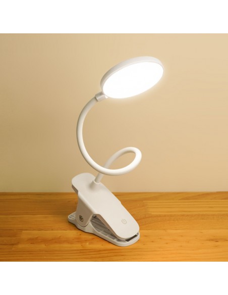 FLEXO PINZA 3 INTENSIDADES 4W REGULABLE BLANCO-PL