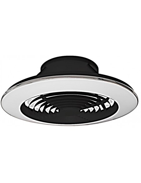 ALISIO VENTILADOR PLAFON LED NEGRO CON MANDO