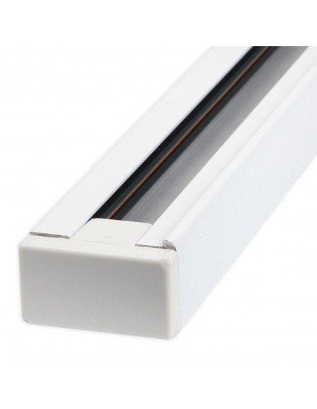 REGLETA 2M NEGRA CARRIL  MONOFASICO