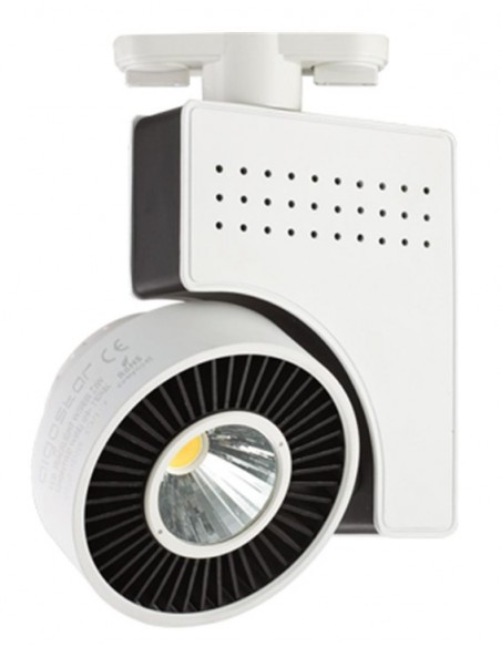 FOCO DE CARRIL 23W MONOFASICO BLANCO NEGRO 4000ºK