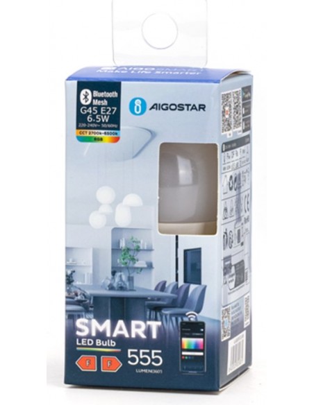 BOMBILLA G45 BLUETOOTH MESH 6 5W RGB CCT