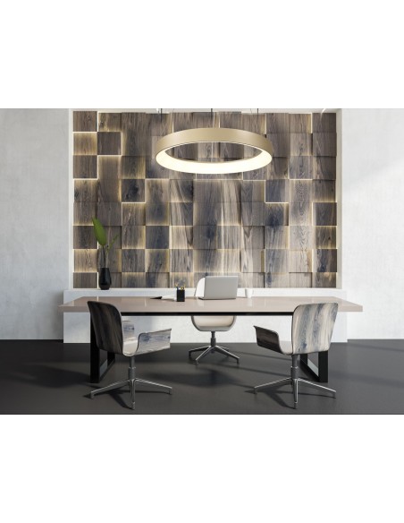 NISEKO II * COLGANTE LED 40W D 50CM ORO 2