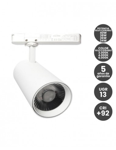 FOCO MONOFASICO BLANCO 40W-38W-36W-34W 160L/M CCT