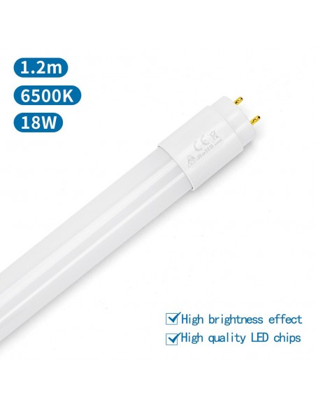 TUBO LED CRISTAL 120CM 18W 1850lm 6500K