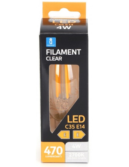 VELA 4W VINTAGE TRANSPARENTE 2700ºK