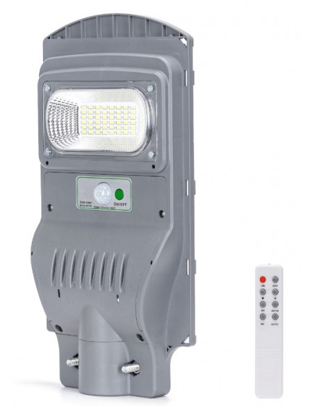 CABEZA DE FAROLA SOLAR 50W 6500K CONTROL REMOTO