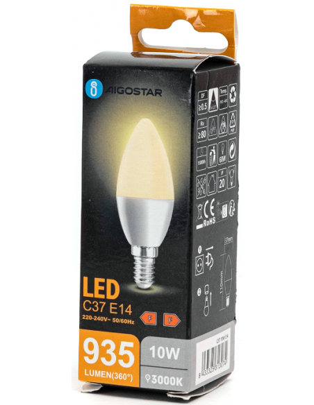 BOMBILLA 10W VELA E14...