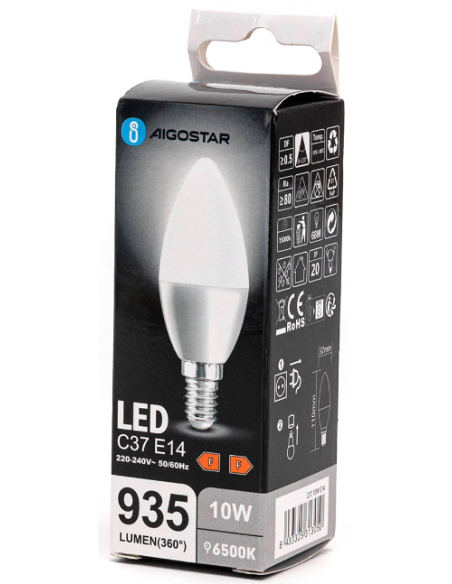 BOMBILLA 10W VELA E14...