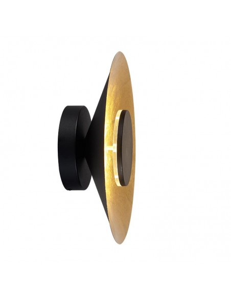 ORION * APLIQUE LED 8W 3000K NEGRO / PAN DE ORO