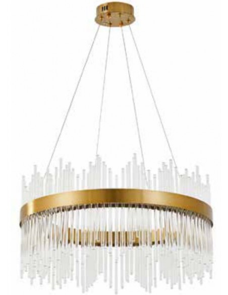 PULSE LAMPARA COLGANTE CRISTAL ORO CCT Ø60CM 
