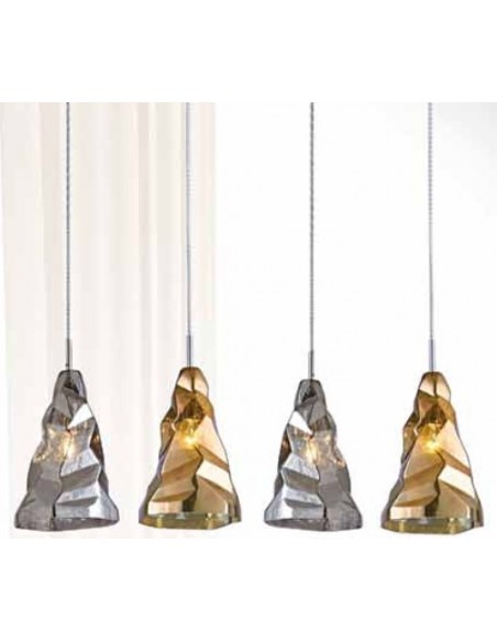 REGLETA 4 LUCES ALTURAS PLATA ORO