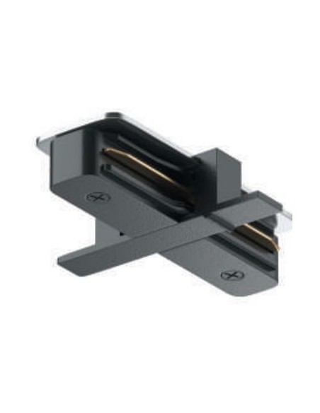 UNION EN I PARA CARRIL DE EMPOTRAR NEGRO