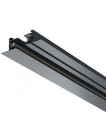 CARRIL DE EMPOTRAR MONOFASICO NEGRO