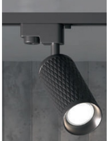 FOCO CARRIL GU10 FOCUS DESIGN NEGRO