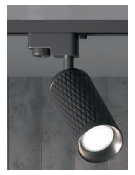 FOCO CARRIL GU10 FOCUS DESIGN NEGRO