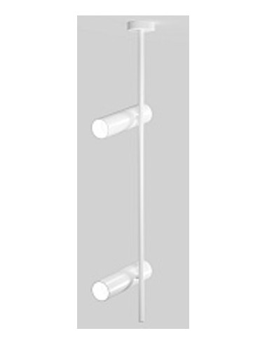 BARRA VERTIVAL 2 FOCOS GU10 ELTI NEGRA 