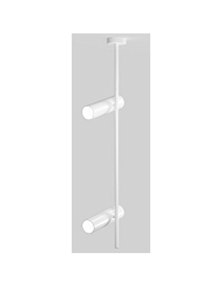 BARRA VERTIVAL 2 FOCOS GU10 ELTI NEGRA 