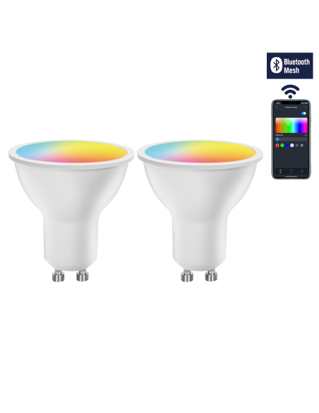 PACK 2 BOMBILLAS GU10 SMART...