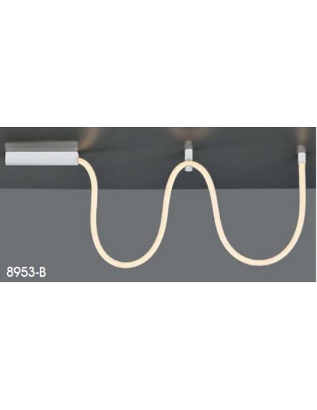 PLAFON 40W LAMPARA COLGANTE BLANCO 3000ºK 2 METROS