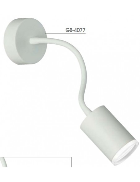 APLIQUES INTERIOR GU10 BLANCO TUBO FLEXIBLE