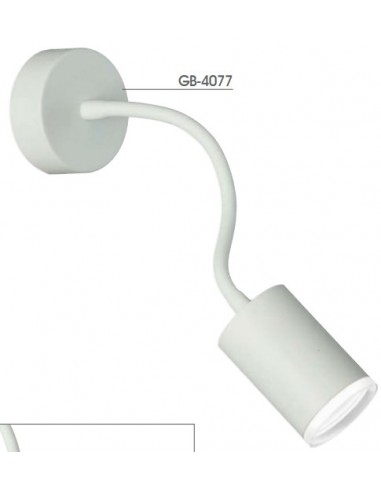 APLIQUES INTERIOR GU10 BLANCO TUBO FLEXIBLE