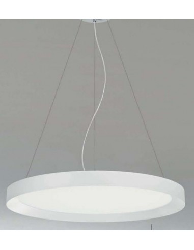 PLAFON COLGANTE 80W CCT REDONDO BLANCO 80CM
