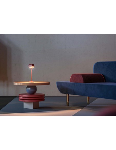 STONE ROJO SOBREMESA 2 2W RECARGABLE REGULABLE